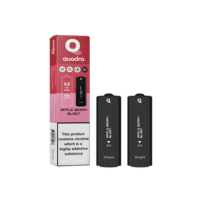 20mg Quadro 2.4k Replacement Pods - 2ml